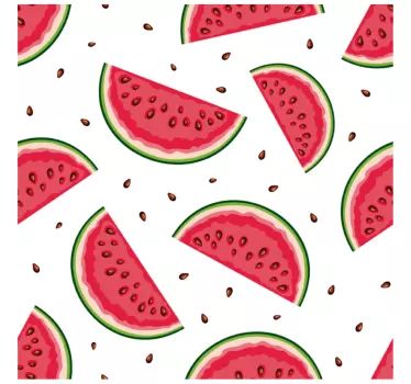 Watermelon with seeds tile transfer - TenStickers