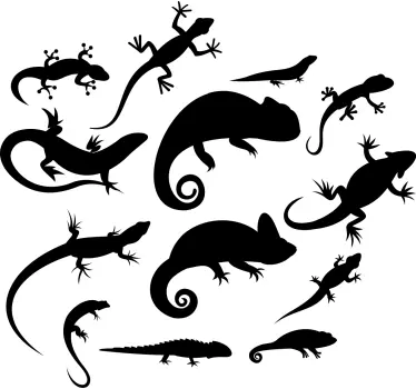 Lizards bug wall decal - TenStickers
