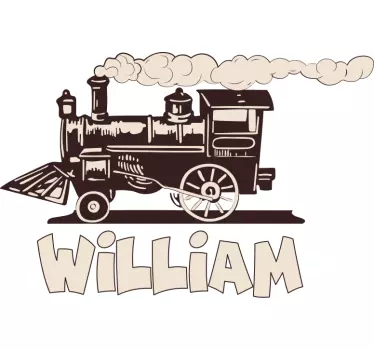 Location sticker retro locomotive - TenStickers