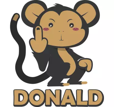 Wall sticker playful character gesture - TenStickers