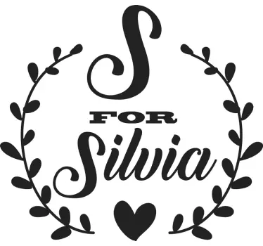 Letter and name  Custom Sticker - TenStickers