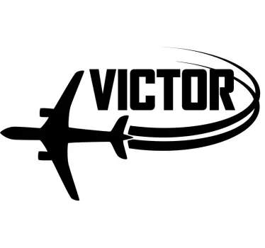 Personalized Aeroplane Custom decal - TenStickers
