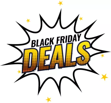 Black Friday deals cartoon stickers black friday - TenStickers