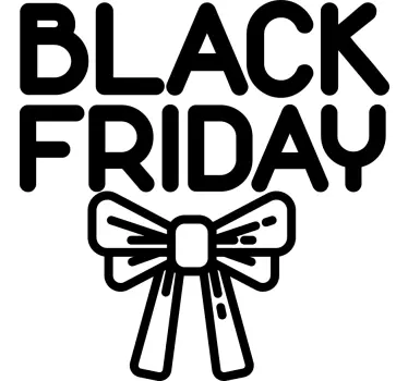 Sales Promotion Bow Black Friday sticker - TenStickers