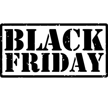Black Friday stamp stickers black friday - TenStickers