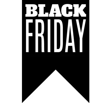 Bold Sale Announcement Black Friday sticker - TenStickers