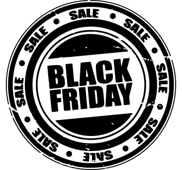 Black Friday sale stamp decal - TenStickers