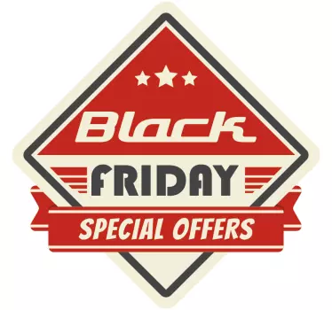 Retro Black Friday stickers - TenStickers