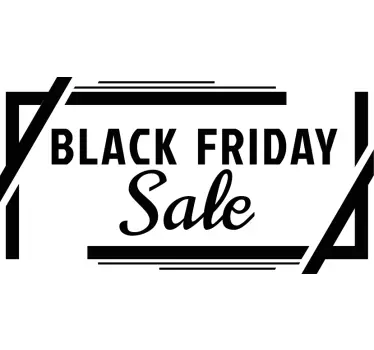 Black Friday Sale in box stickers - TenStickers