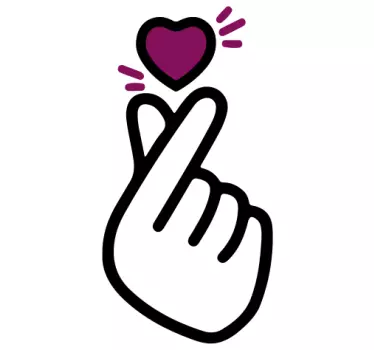 K-pop hand click laptop decal - TenStickers