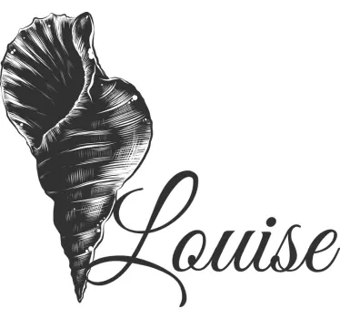 Elegant shell typography teenage wall decals - TenStickers
