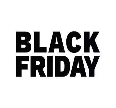 black friday sales black and white window decal - TenStickers