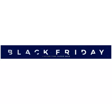 Promotional Sale Banner Black Friday sticker - TenStickers