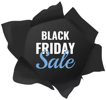 black friday sale realistic composition window decal - TenStickers