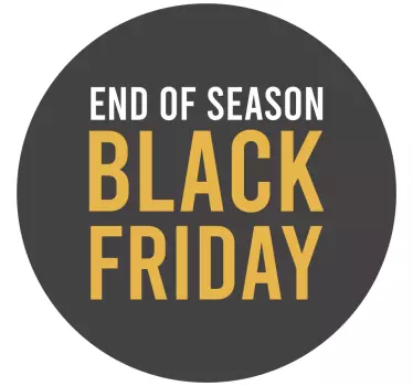 End Of Season Sale Black Friday sticker - TenStickers
