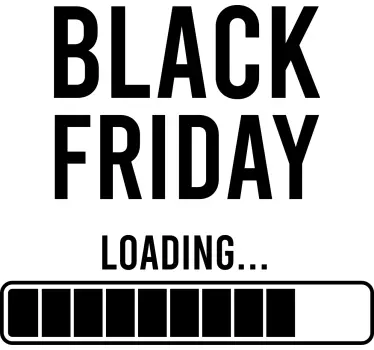 Promotional Sale Loading Black Friday sticker - TenStickers