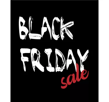 Black Friday graffiti window decal - TenStickers