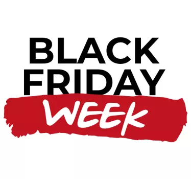 Black friday week stickers black friday - TenStickers