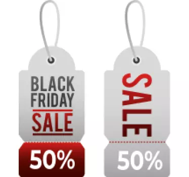 Shop window sticker promotional discount labels - TenStickers