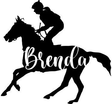 Rider Custom Name sports wall sticker - TenStickers