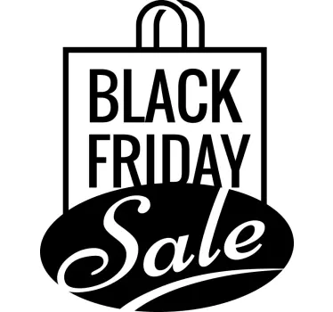 black friday sale bag stickers black friday - TenStickers