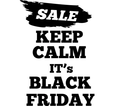 Promotional Sale Flag Black Friday sticker - TenStickers