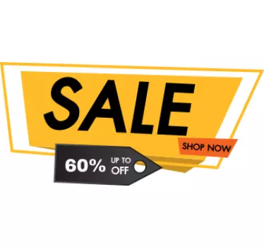 Orange Black Friday window decal - TenStickers