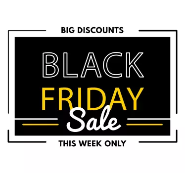 Sale Promotion Board Black Friday sticker - TenStickers