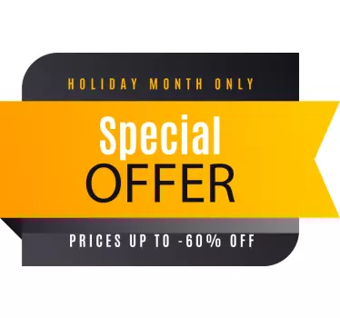 Black Friday - special offer window decal - TenStickers