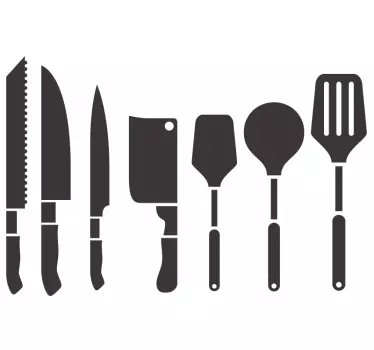 vintage kitchen set  kitchen decal - TenStickers