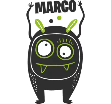 Kids Multiple Eyes Alien Wall Sticker - TenStickers