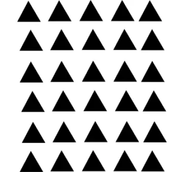 Pack of 30 little moncolor triangles baby wall sticker - TenStickers