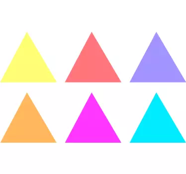Pack of multicolor tiny triangles baby wall sticker - TenStickers