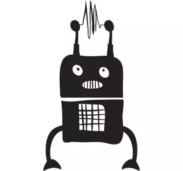 Kids Alien Robot Wall Sticker - TenStickers