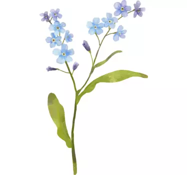 Forget-me-not flower wall decor - TenStickers
