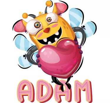 Bee Monster Sticker - TenStickers