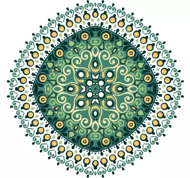 Ornamental ethnic mandala floral wall decal - TenStickers