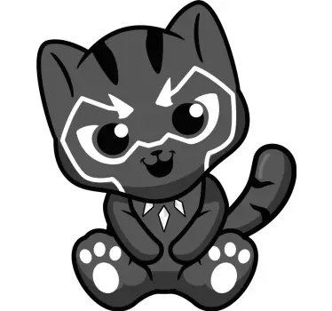 Kids Panther Wall Sticker - TenStickers