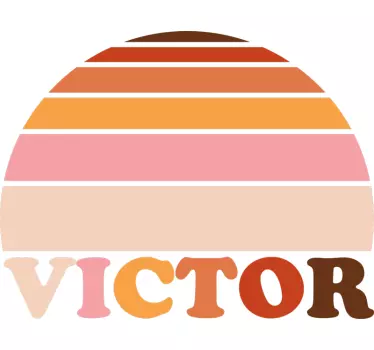Colorful horizon layers decoration wall sticker - TenStickers