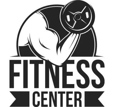 Fitness body building wall decor - TenStickers
