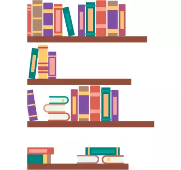 Library Shelf Sticker - TenStickers