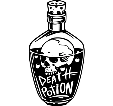 Death Potion Bottle object sticker - TenStickers