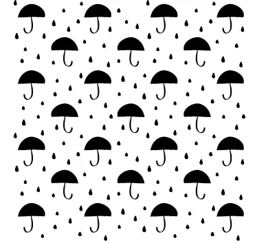 Playful Umbrella Pattern wall stickers for kid - TenStickers