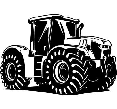 Tractor Illustration object sticker - TenStickers