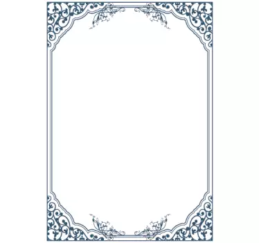 Classic Frame Whiteboard Sticker - TenStickers