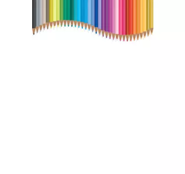 Crayon Design Whiteboard Decal - TenStickers