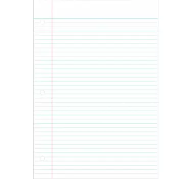 Lined Paper Whiteboard Sticker - TenStickers
