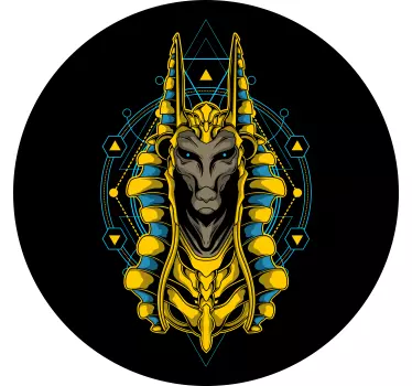 Anubis head illustration religion Stickers - TenStickers