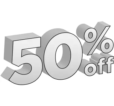 Sales promotion personalized window decal - TenStickers
