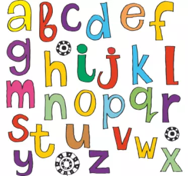 Kids Stickers Alphabet Sticker - TenStickers